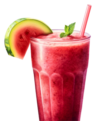 Red watermelon juice